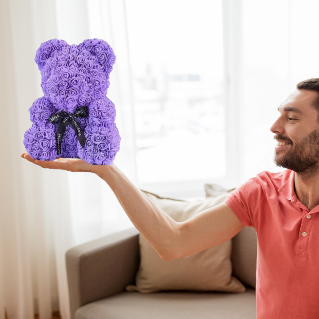 Rose Bear Artificial Flower Teddy