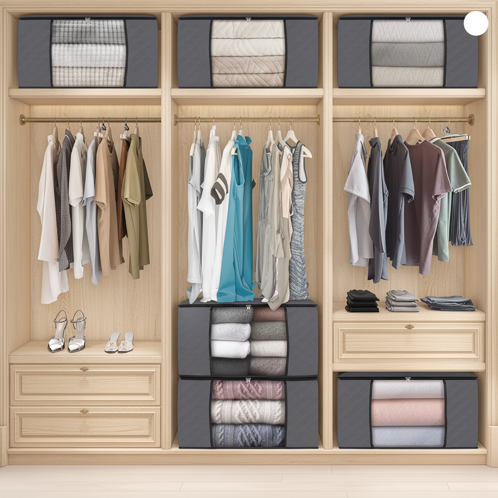 Foldable Fabric Clothing Storage Bags