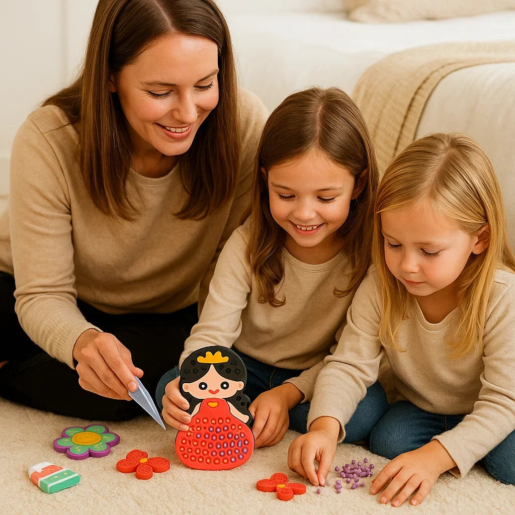 Kids Bead Painting Art Craft Kit