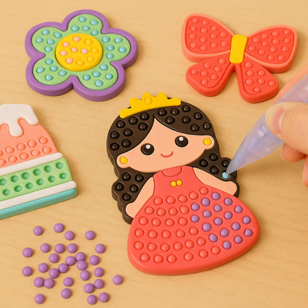 Kids Bead Painting Art Craft Kit
