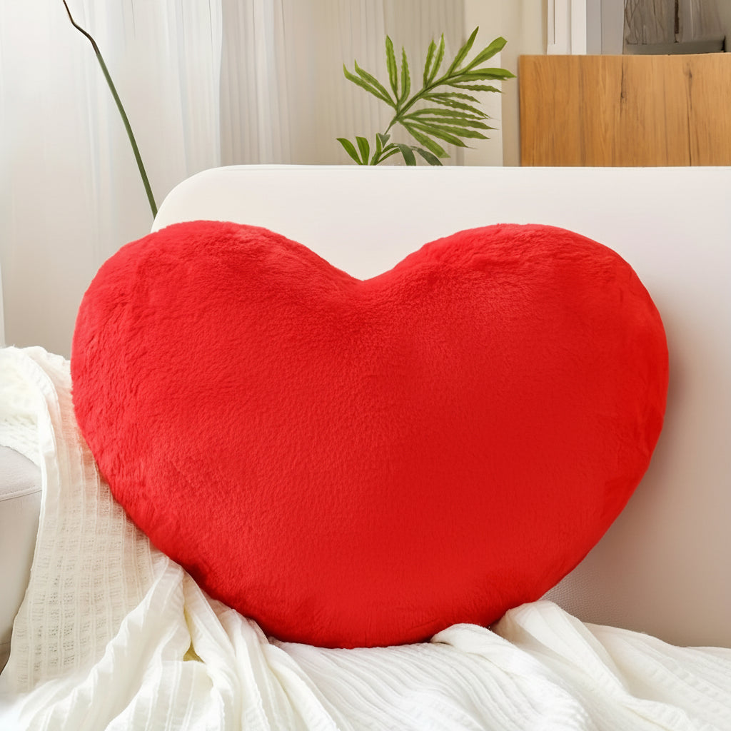 Heart Shaped Plush Sofa Cushion