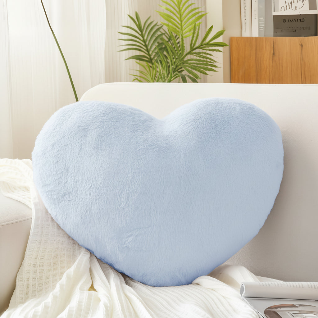 Heart Shaped Plush Sofa Cushion