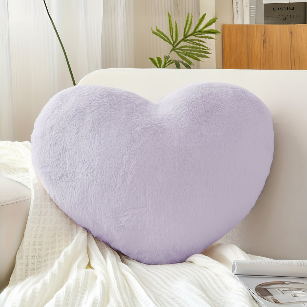 Heart Shaped Plush Sofa Cushion