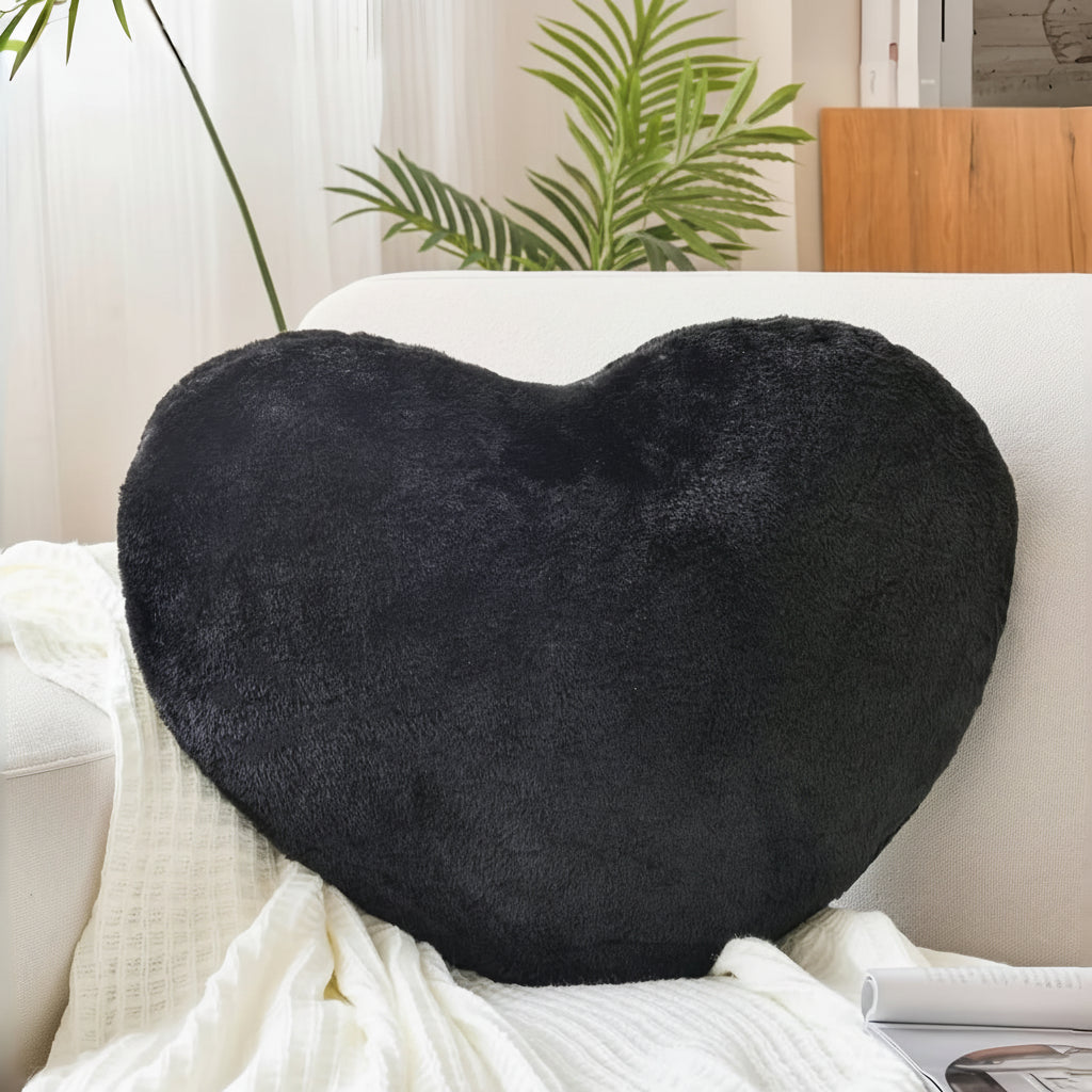 Heart Shaped Plush Sofa Cushion