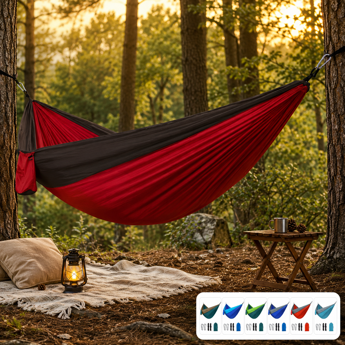 Lightweight Parachute Camping Hammock