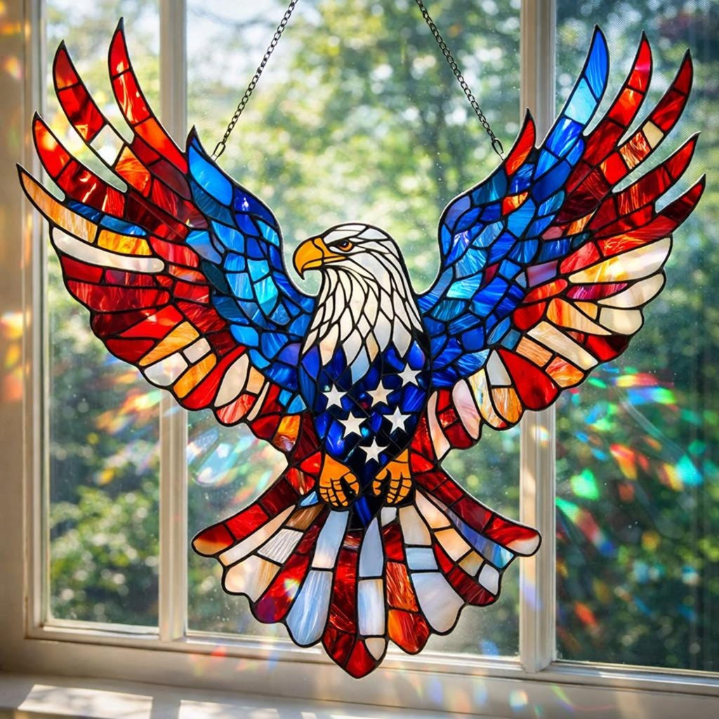 Eagle Stained Glass Window Suncatcher