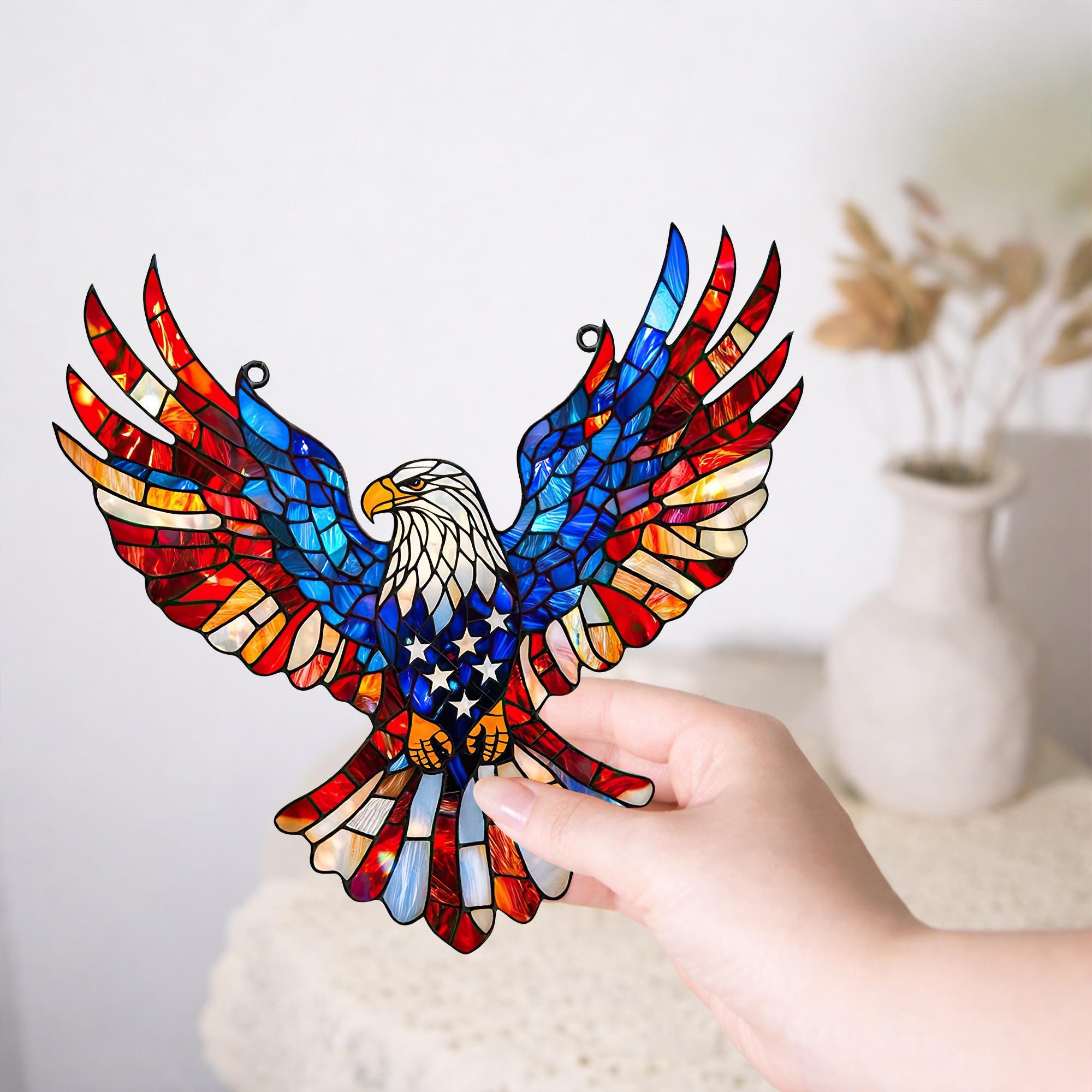 Eagle Stained Glass Window Suncatcher