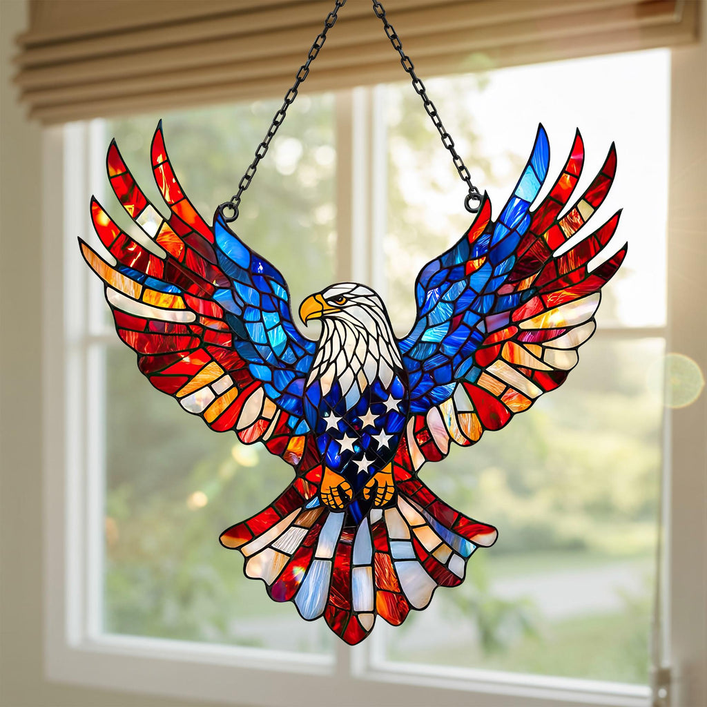 Eagle Stained Glass Window Suncatcher