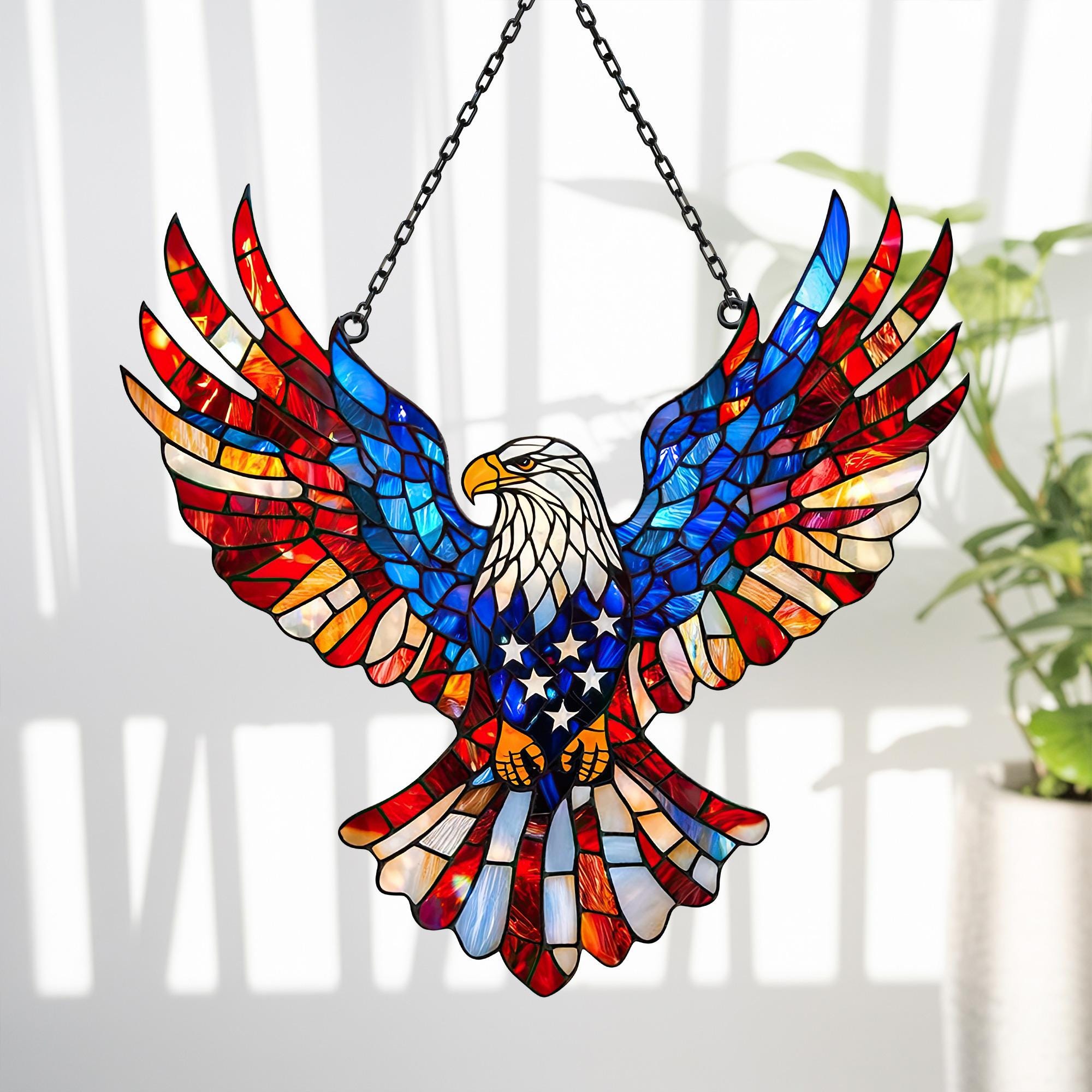 Eagle Stained Glass Window Suncatcher