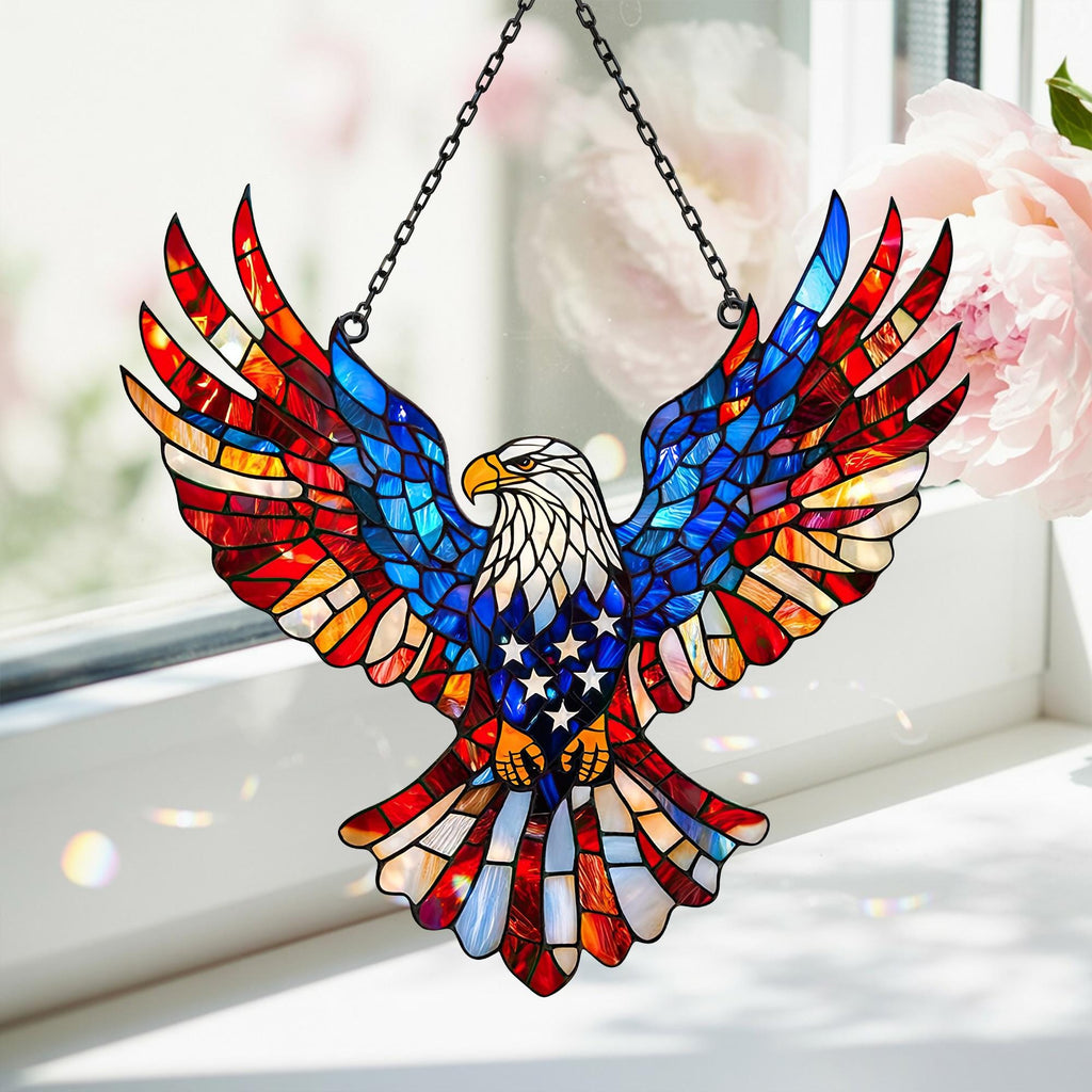 Eagle Stained Glass Window Suncatcher