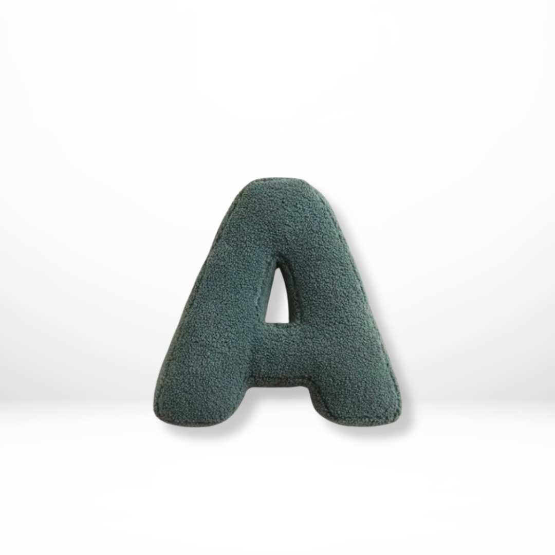 Personalized Velvet Alphabet Throw Pillow Decorative Cushion 0