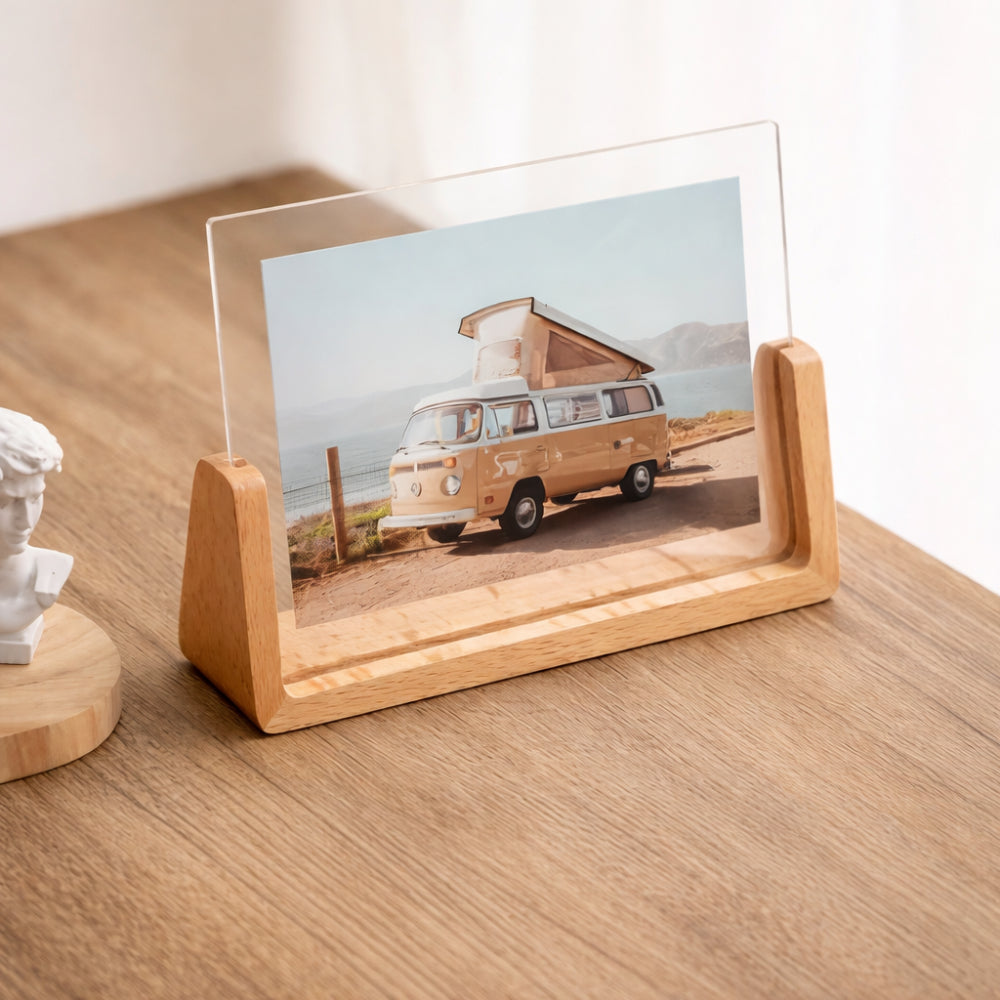 Acrylic & Wood Tabletop Photo Frame