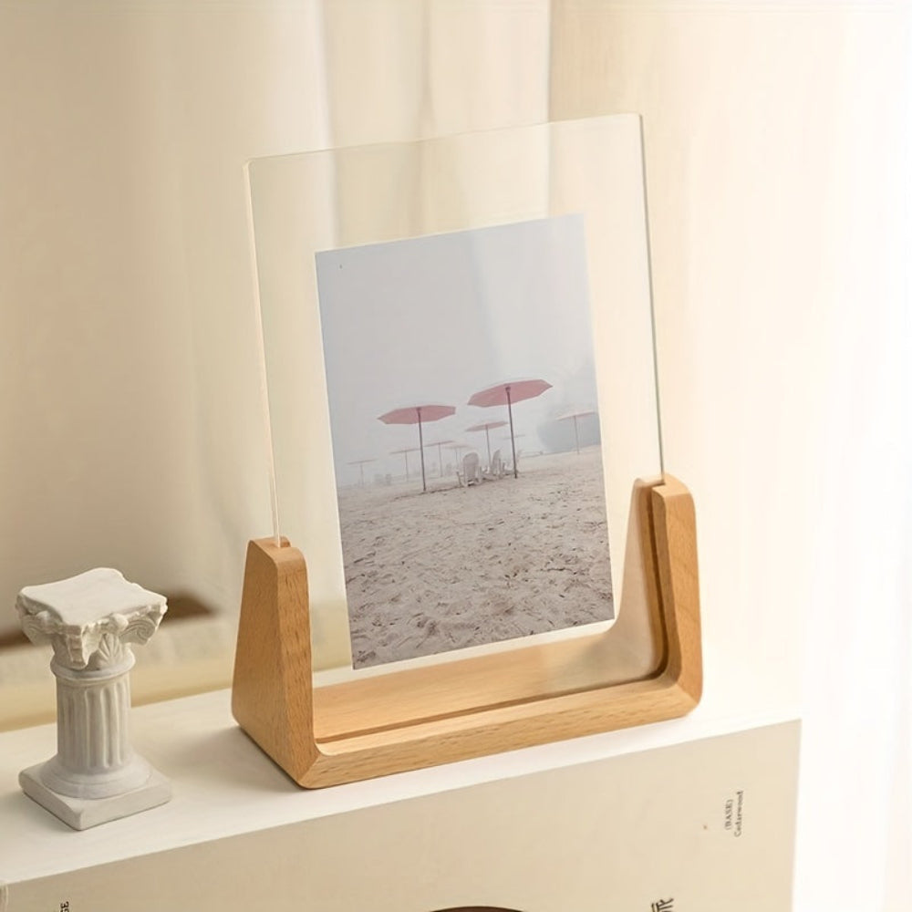 Acrylic & Wood Tabletop Photo Frame