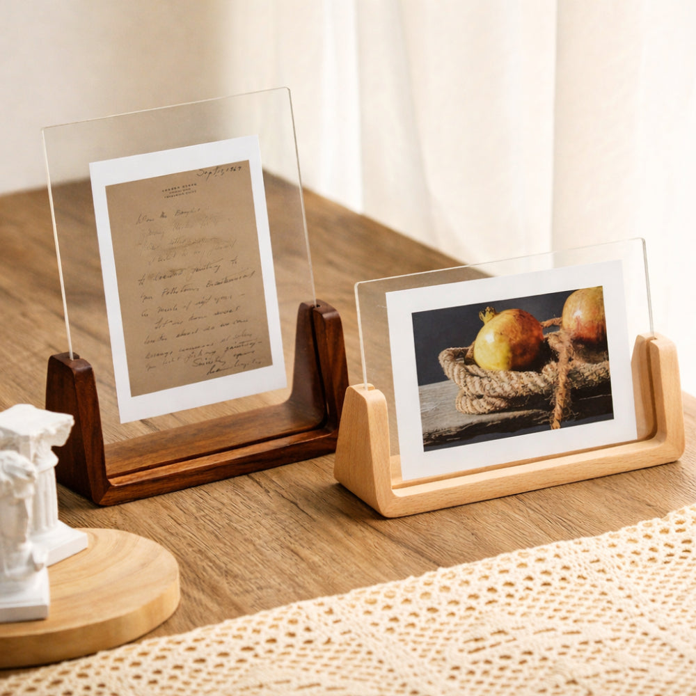 Acrylic & Wood Tabletop Photo Frame