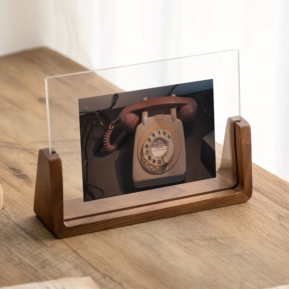 Acrylic & Wood Tabletop Photo Frame