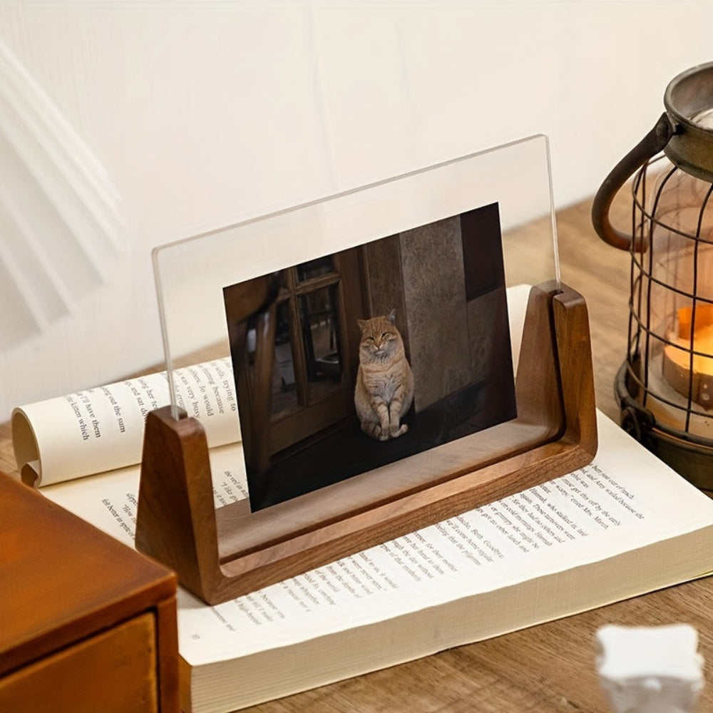 Acrylic & Wood Tabletop Photo Frame