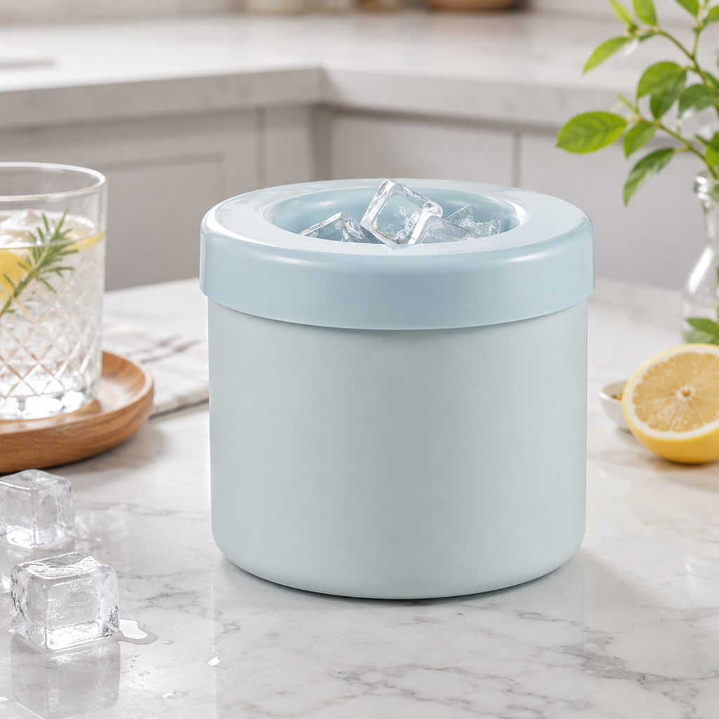 Stackable Lidded Ice Cube Tray Set