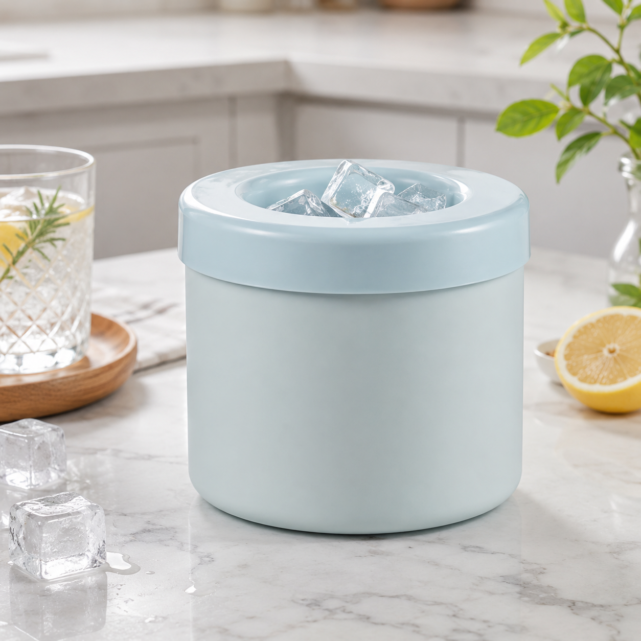 Stackable Lidded Ice Cube Tray Set