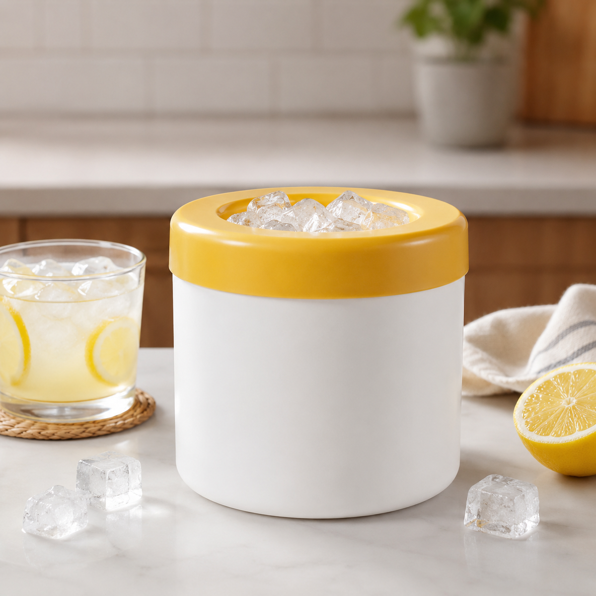 Stackable Lidded Ice Cube Tray Set