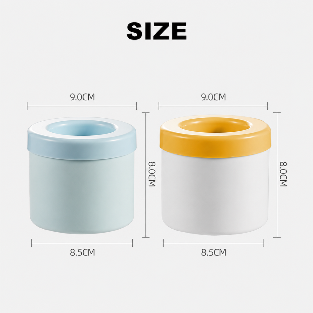 Stackable Lidded Ice Cube Tray Set