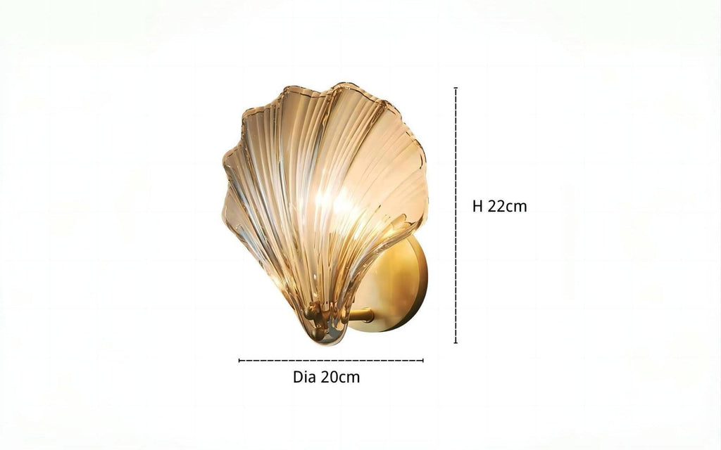 Marina Shell Glass Wall Light