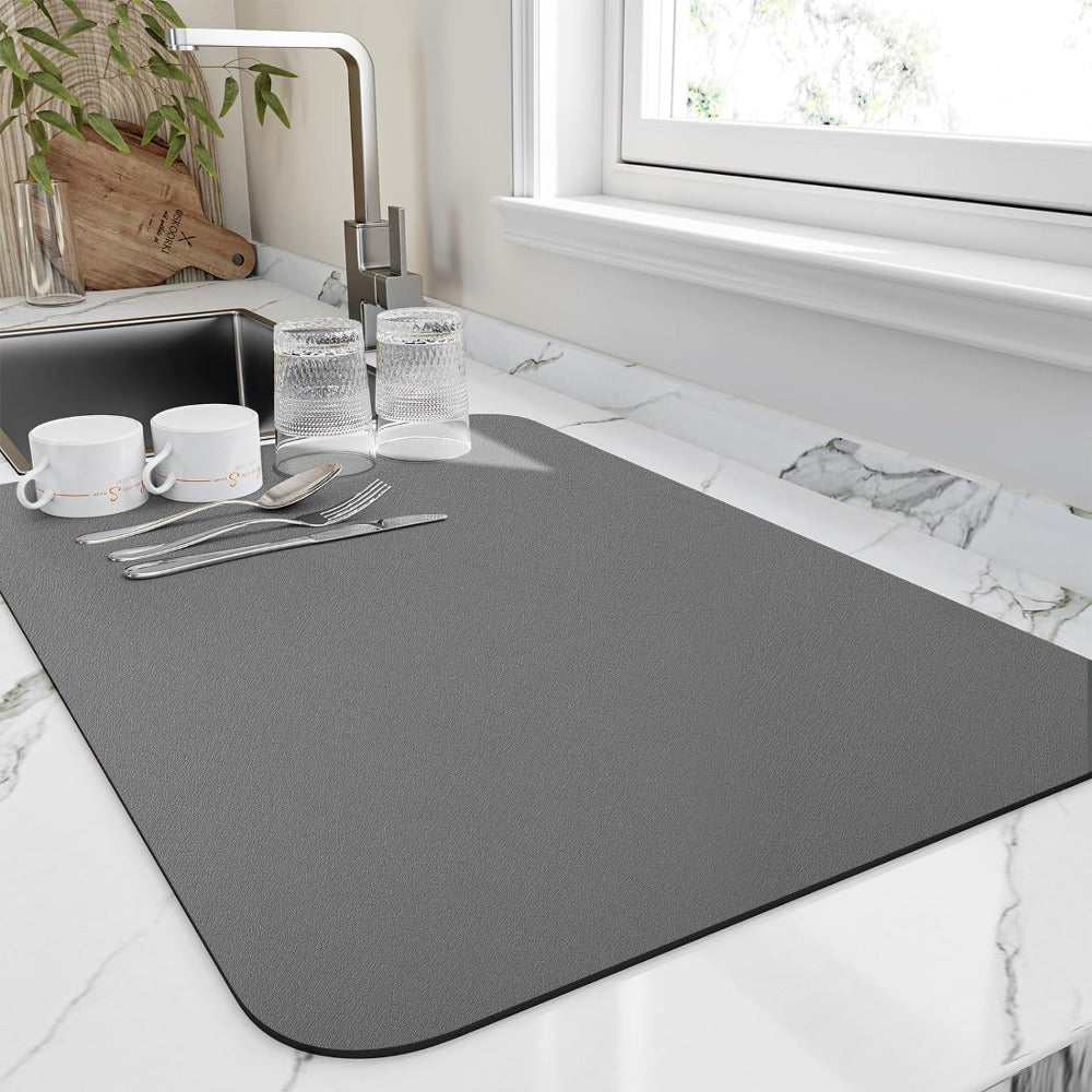 Quick-Drying Kitchen Mat Absorbent Diatomaceous Earth Dish Drying Mat 1