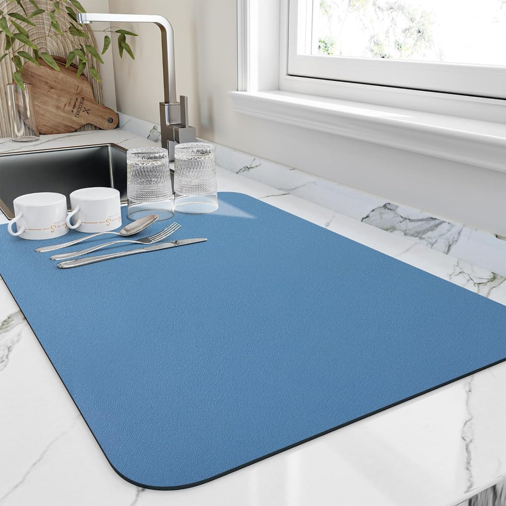 Quick-Drying Kitchen Mat Absorbent Diatomaceous Earth Dish Drying Mat 2