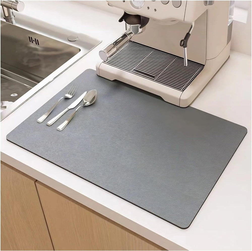 Quick-Drying Kitchen Mat Absorbent Diatomaceous Earth Dish Drying Mat 3