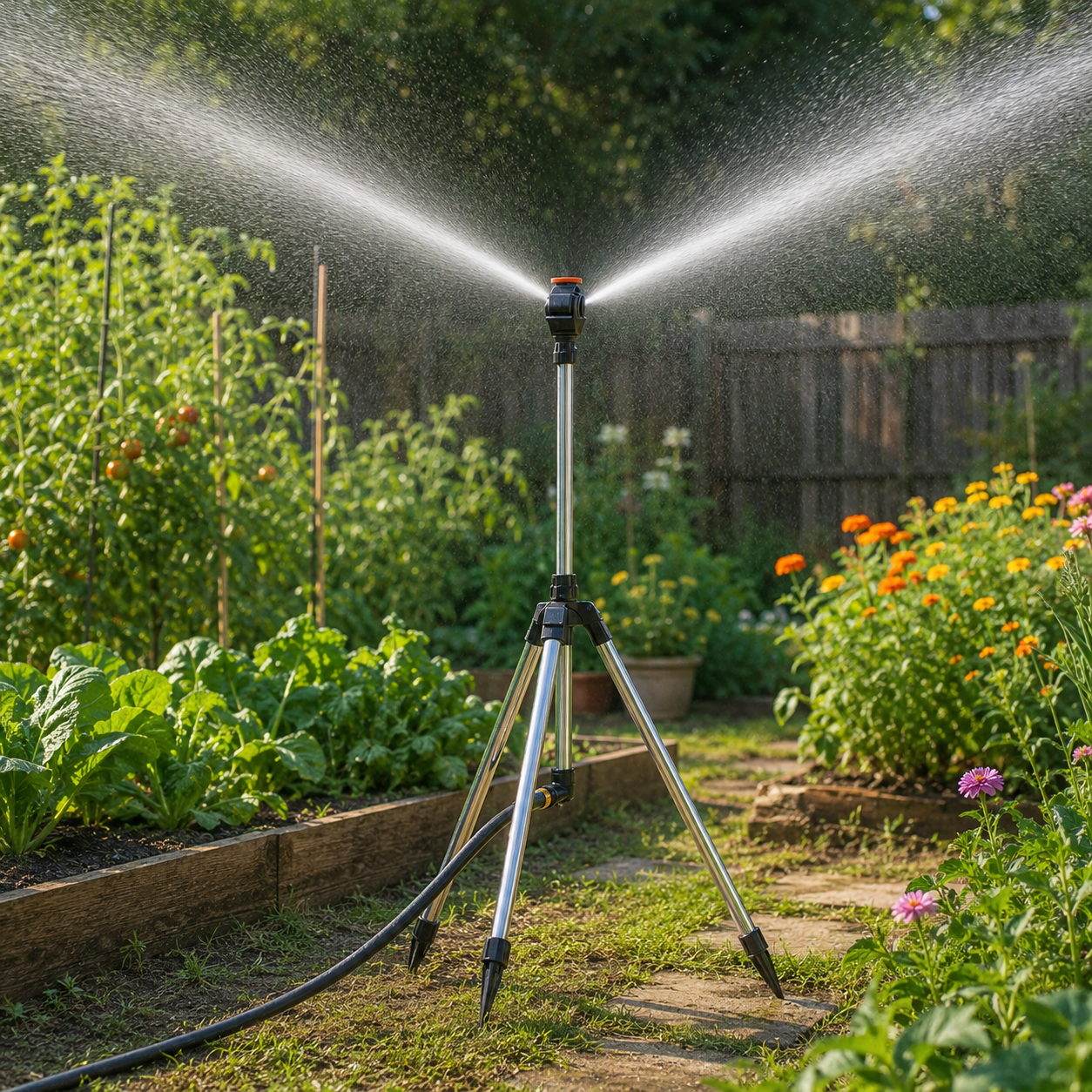 Adjustable Tripod Garden Sprinkler