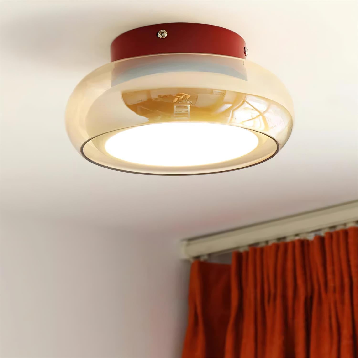 June Retro Glass Ceiling Light