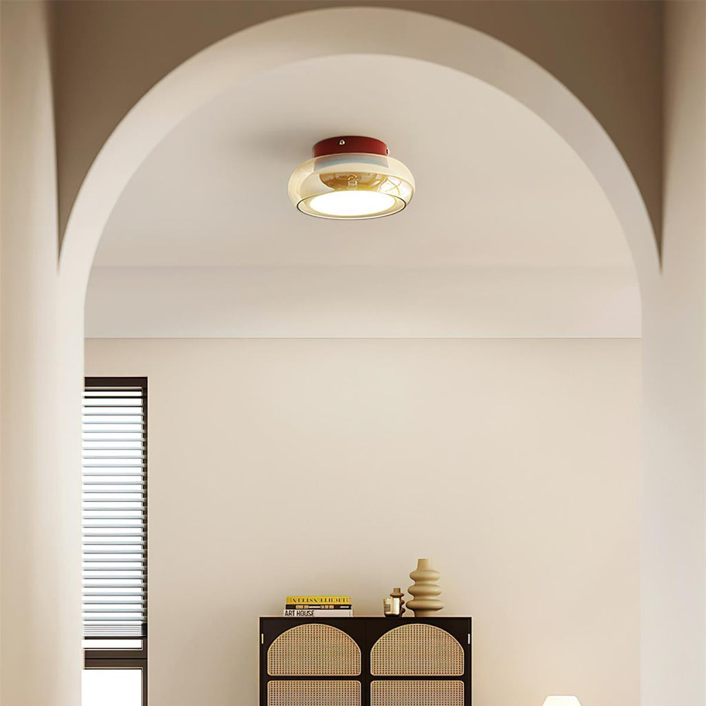 June Retro Glass Ceiling Light