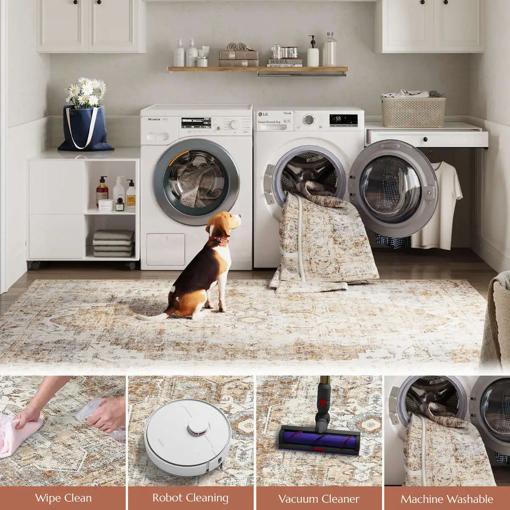 Heritage Medallion Non-Slip Rug