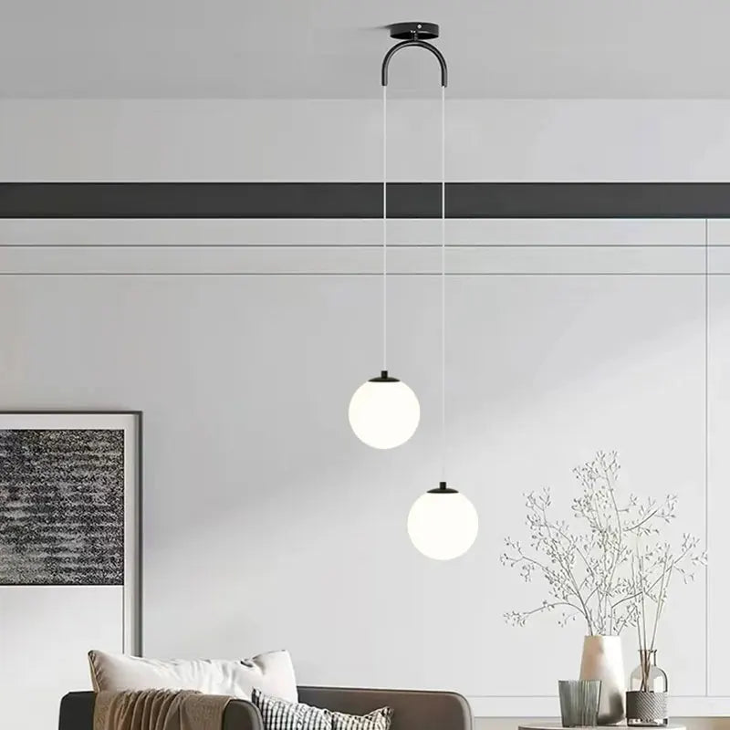 Luna Glass Globe Pendant Light