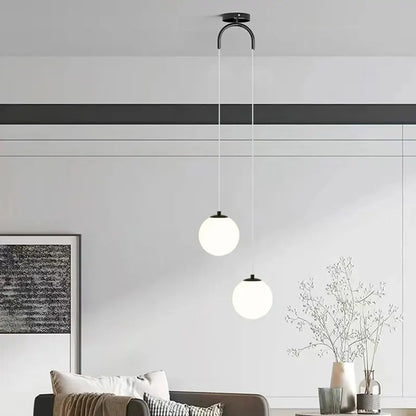Luna Glass Globe Pendant Light