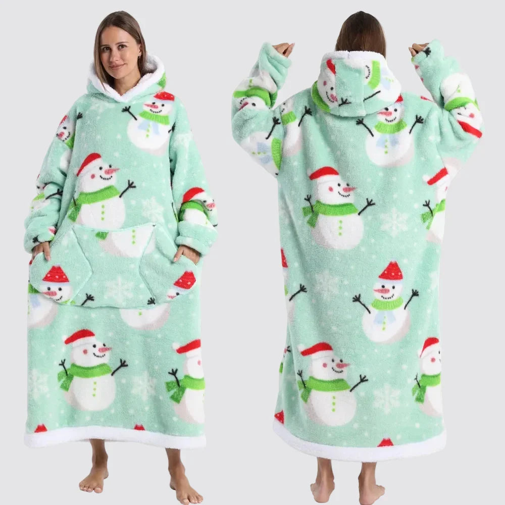 Fleece Oversized Hoodie Gezellige Stijlvolle Slaapzak Hoodie - Image 29