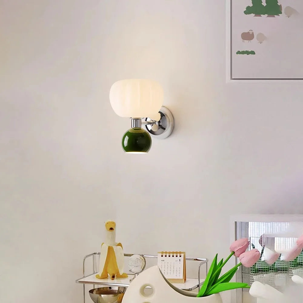 Nordic Ribbed Glass Wall Sconce