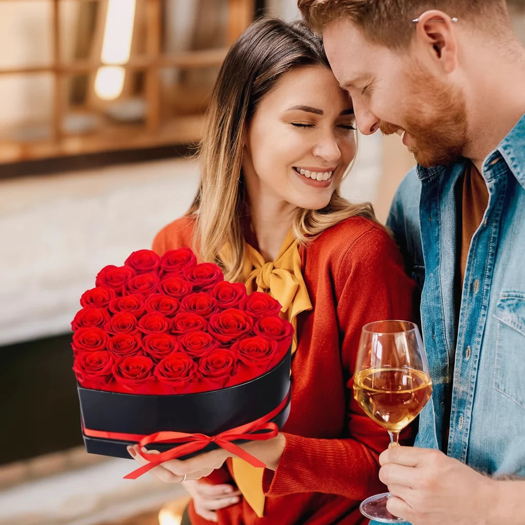 Luxury Rose Heart Box Gift Display