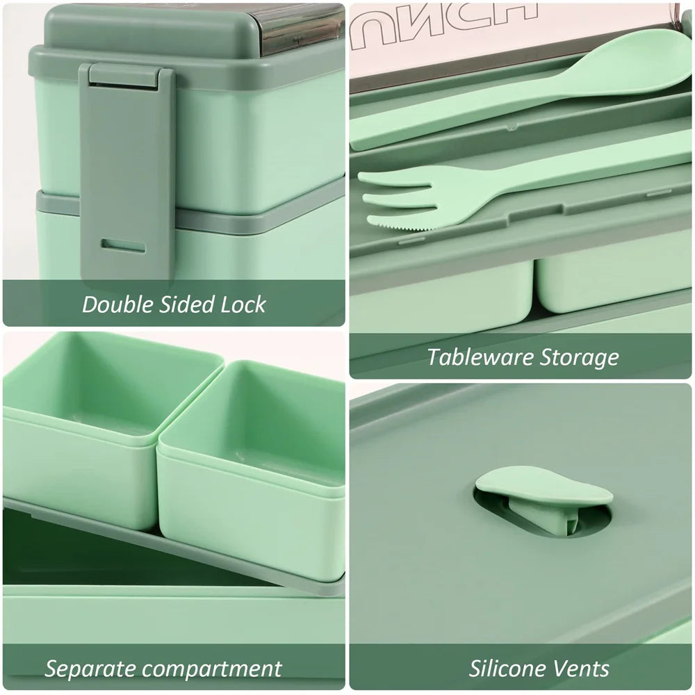 1400ml Double Layer Bento Lunch Box