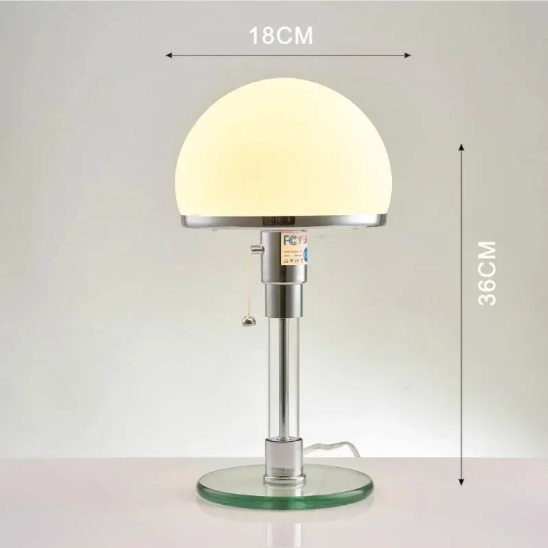 Wilhelm Designer Glass Table Lamp
