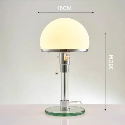 Wilhelm Designer Glass Table Lamp