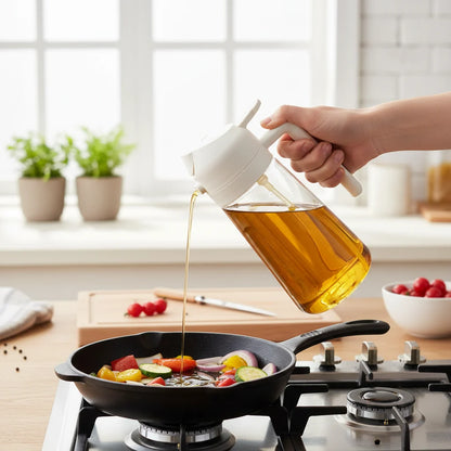 Glass Olive Oil Dispenser Sprayer Bottle