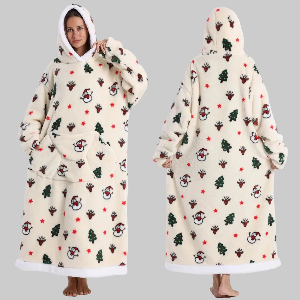 Fleece Oversized Hoodie Gezellige Stijlvolle Slaapzak Hoodie - Image 28