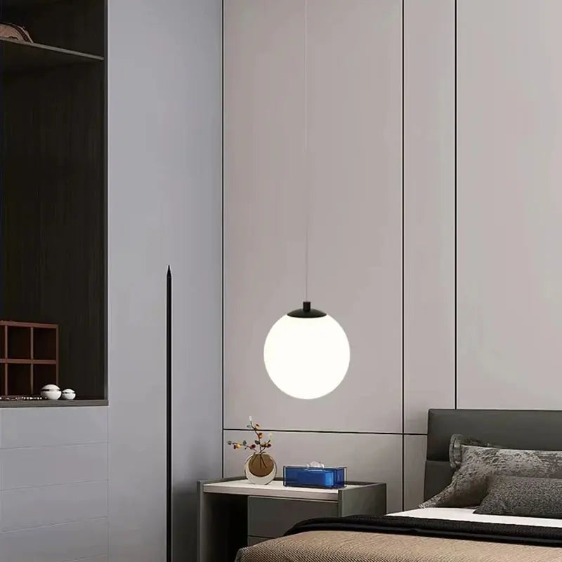 Luna Glass Globe Pendant Light