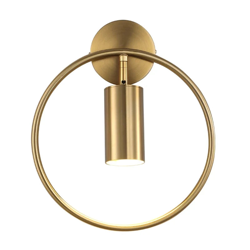 Halo Nordic Gold Wall Light
