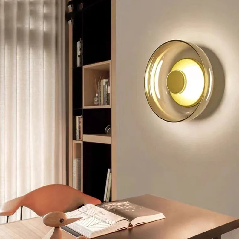 Nordic Round Glass Wall Sconce