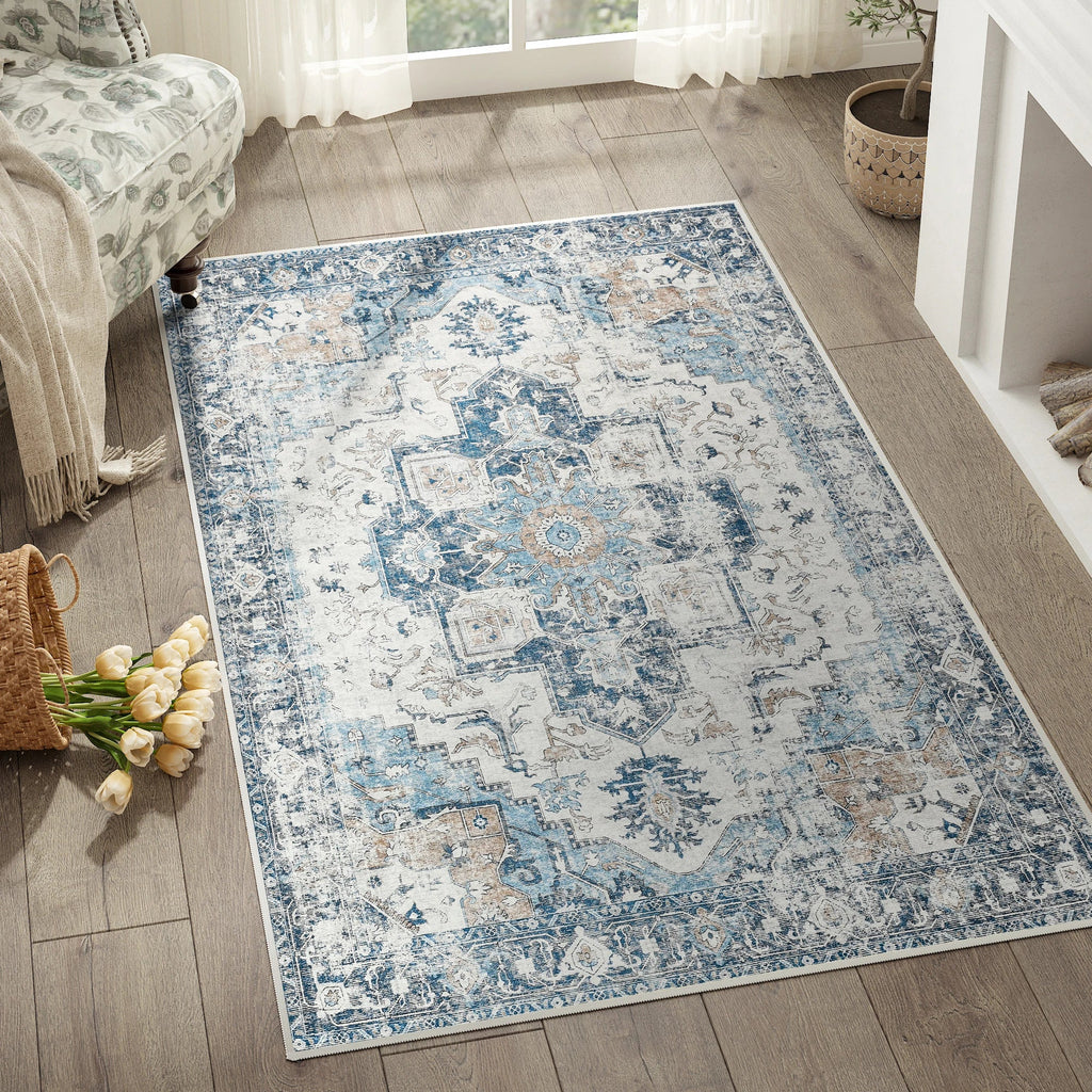 Heritage Medallion Non-Slip Rug