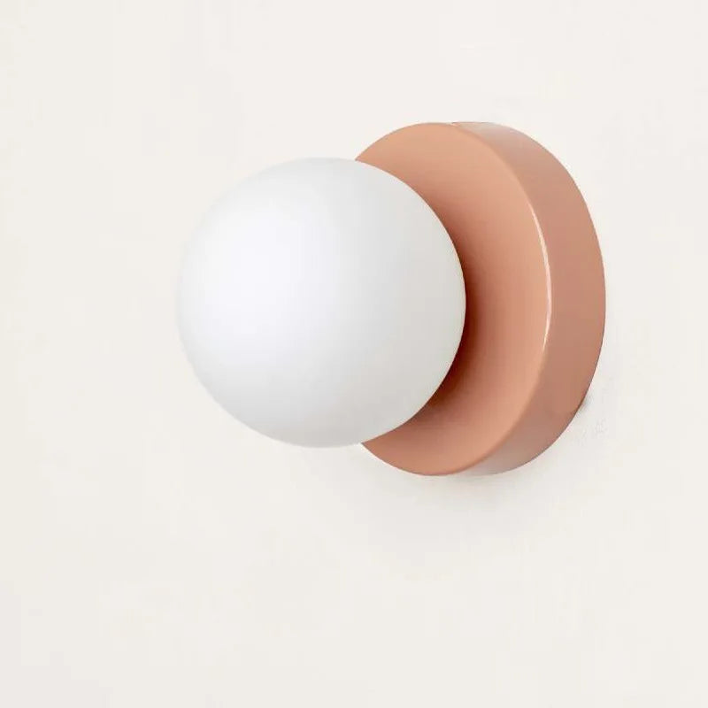 Macaron Coloured Glass Wall Lamp