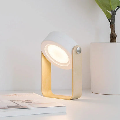 Folding Wooden Handle Lantern Lamp