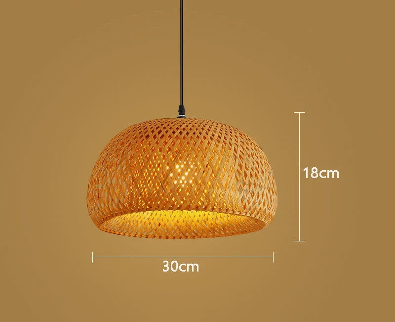 Bamboo Handwoven Pendant Lamp