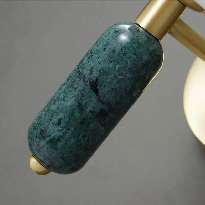 Marble & Glass Gold Wall Sconce